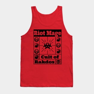 Cult of Rakdos | Riot Mage | MTG Guild Black on Red Design Tank Top